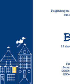 geboortekaartje Bas - geboortekaartjes – babykaartjes – geboorte kaartje – hippegeboortekaartjes