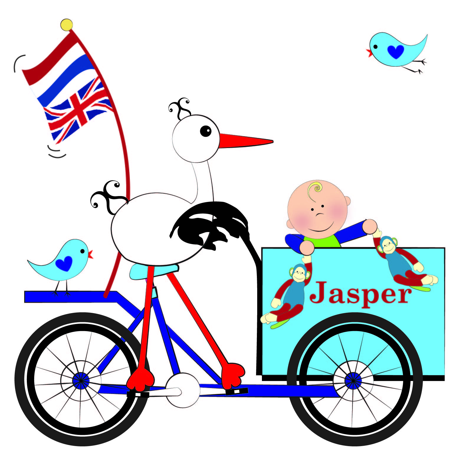 geboortekaartjes – babykaartjes – geboorte kaartje – hippegeboortekaartjes