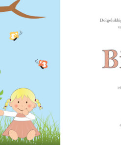 geboortekaartje Bindi- geboortekaartjes – babykaartjes – geboorte kaartje – hippegeboortekaartjes