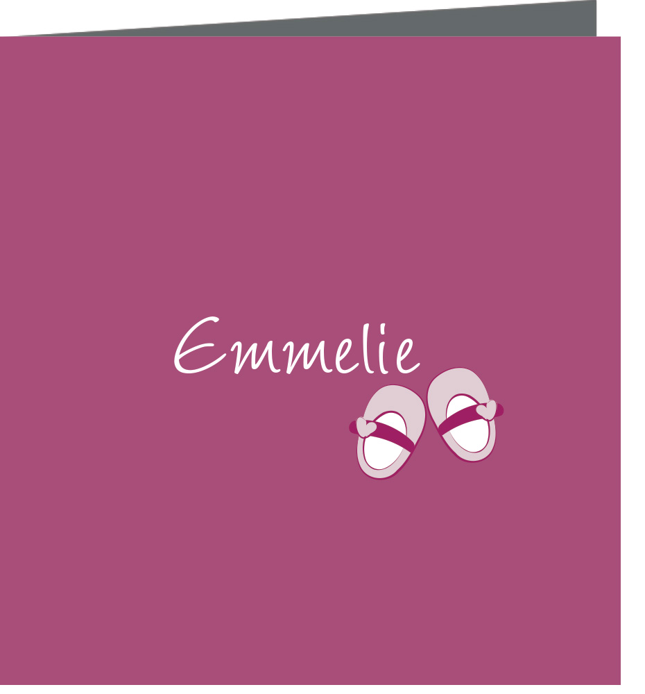 geboortekaartje Emmelie - geboortekaartjes – babykaartjes – geboortekaart– hippegeboortekaartjes