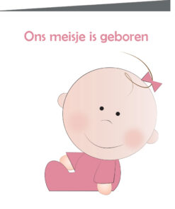 geboortekaartje Feline - geboortekaartjes – babykaartjes – geboortekaart– hippegeboortekaartjes
