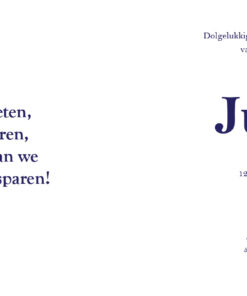 Alternative view of Geboortekaartje Julie
