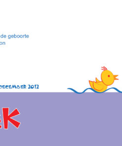 geboortekaartje Loek - geboortekaartjes – babykaartjes – geboortekaart– hippegeboortekaartjes