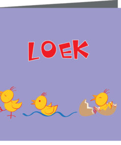 geboortekaartje Loek - geboortekaartjes – babykaartjes – geboortekaart– hippegeboortekaartjes