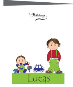 geboortekaartje Lucas - geboortekaartjes – babykaartjes – geboorte kaartje – hippegeboortekaartjes