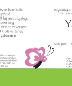 Alternative view of Geboortekaartje Yara