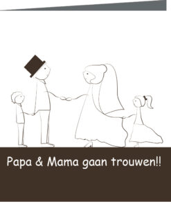 Trouwkaart 17 - trouwkaarten ontwerpen - huwelijksuitnodigingen - uitnodiging bruiloft - huwelijkskaart