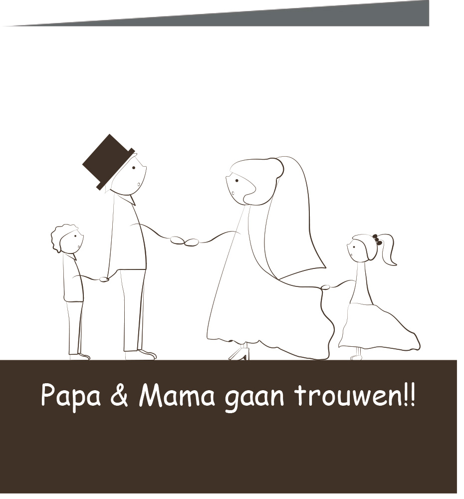 Trouwkaart 17 - trouwkaarten ontwerpen - huwelijksuitnodigingen - uitnodiging bruiloft - huwelijkskaart