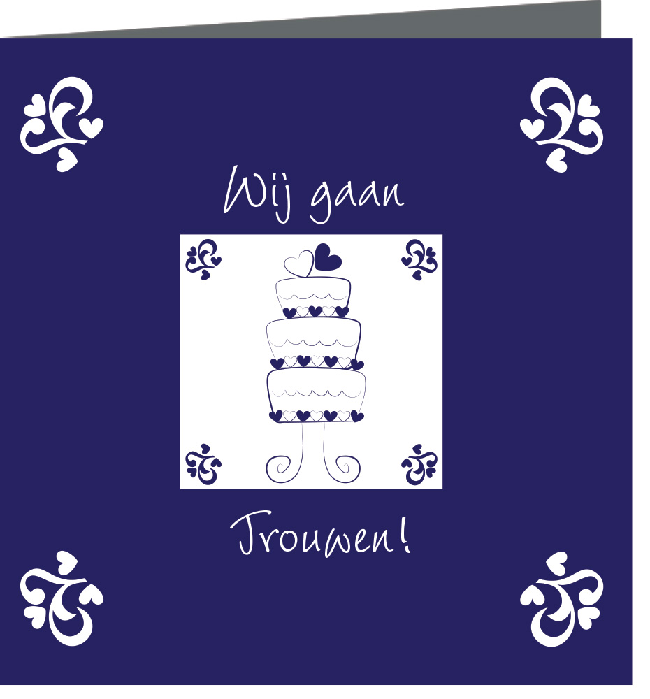Trouwkaart 22 - trouwkaarten ontwerpen - huwelijksuitnodigingen - uitnodiging bruiloft - huwelijkskaart