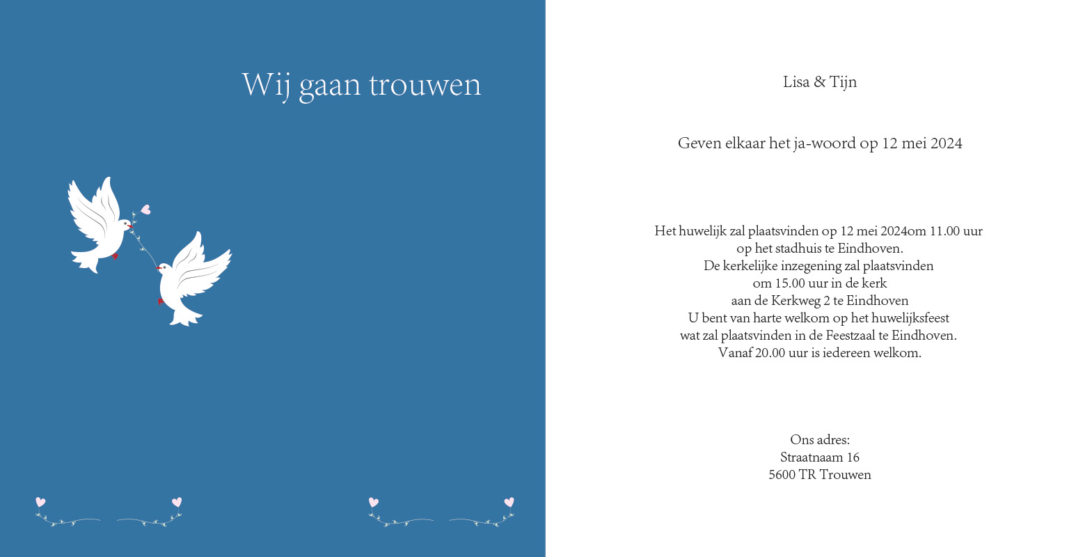 Trouwkaart 24 - Afbeelding 2