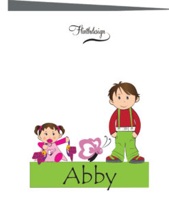 Geboortekaartje Abby - geboortekaartjes – babykaartjes – geboortekaart– hippegeboortekaartjes