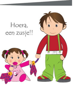 Geboortekaartje Abby - geboortekaartjes – babykaartjes – geboortekaart– hippegeboortekaartjes