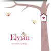 Geboortekaartje Elyian - geboortekaartjes – babykaartjes – geboortekaart– hippegeboortekaartjes