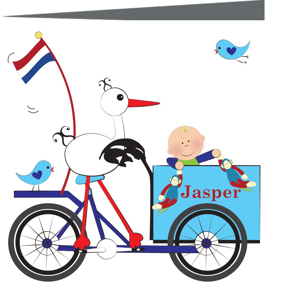 Geboortekaartje Jasper - geboortekaartjes – babykaartjes – geboortekaart– hippegeboortekaartjes