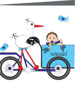 Geboortekaartje Wessel - geboortekaartjes – babykaartjes – geboortekaart– hippegeboortekaartjes