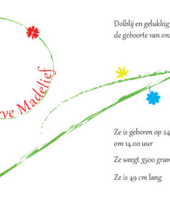 Alternative view of Geboortekaartje Madelief