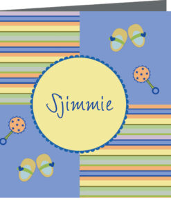 Geboortekaartje Sjimmie - geboortekaartjes – babykaartjes – geboortekaart– hippegeboortekaartjes