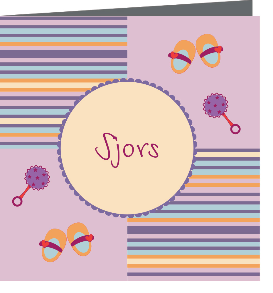 Geboortekaartje Sjors - geboortekaartjes – babykaartjes – geboortekaart– hippegeboortekaartjes