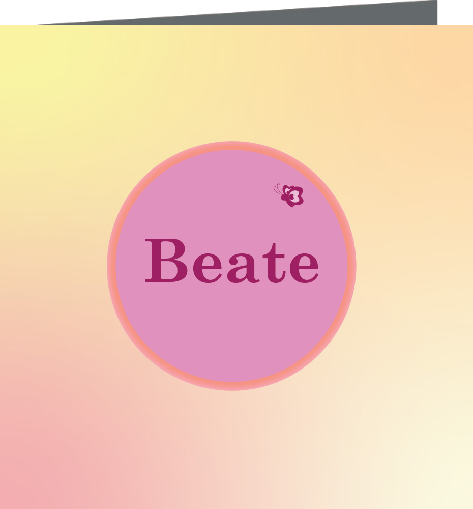 Geboortekaartje Beate - geboortekaartjes – babykaartjes – geboortekaart– hippegeboortekaartjes