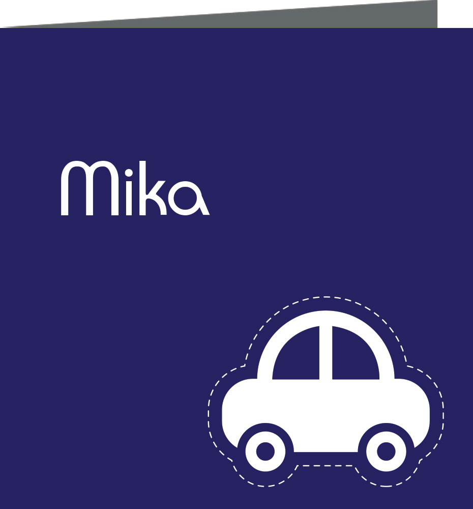 Geboortekaartje Mika - geboortekaartjes – babykaartjes – geboortekaart– hippegeboortekaartjes