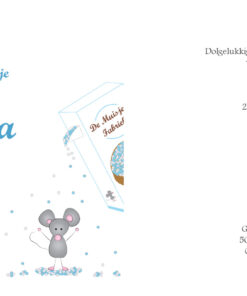 Geboortekaartje Moana - geboortekaartjes – babykaartjes – geboortekaart– hippegeboortekaartjes