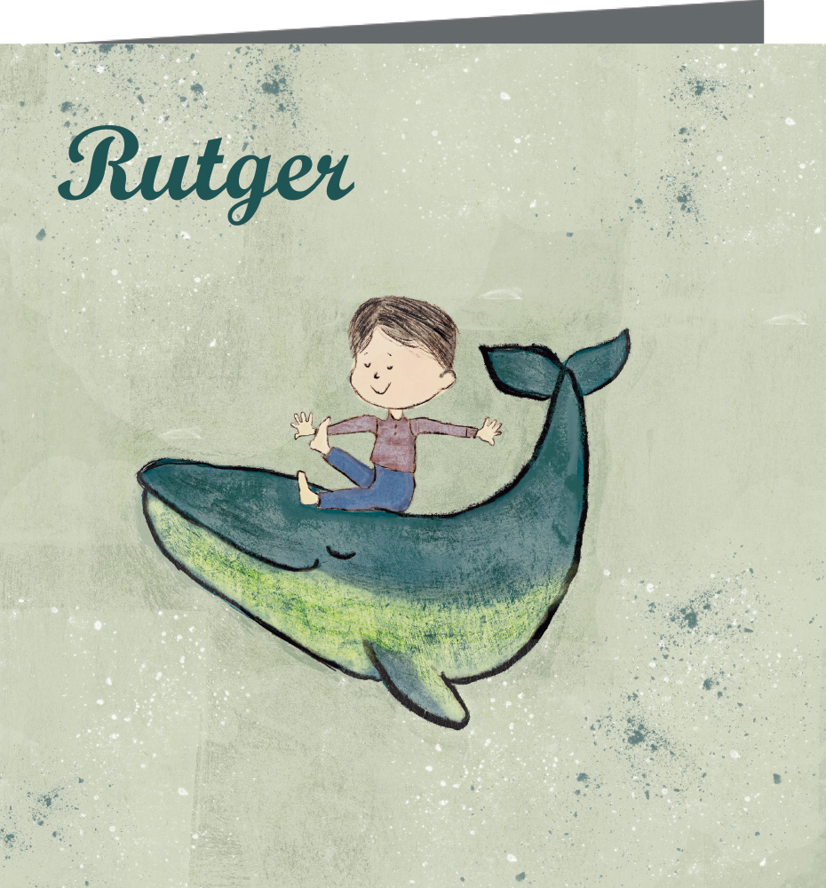 Geboortekaartje Rutger - geboortekaartjes – babykaartjes – geboortekaart– hippegeboortekaartjes