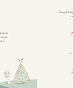 Geboortekaartje Maya - geboortekaartjes – babykaartjes – geboortekaart– hippegeboortekaartjes