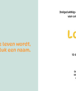 Geboortekaartje Lowen - geboortekaartjes – babykaartjes – geboortekaart– hippegeboortekaartjes