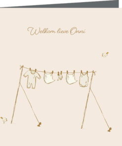 Geboortekaartje Onni - geboortekaartjes – babykaartjes – geboortekaart– hippegeboortekaartjes