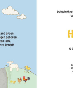 Geboortekaartje Harm – geboortekaartjes broertje – babykaartjes – geboortekaart– hippegeboortekaartjes