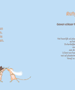 Trouwkaart 50 - trouwkaarten ontwerpen - huwelijksuitnodigingen - uitnodiging bruiloft - huwelijkskaart